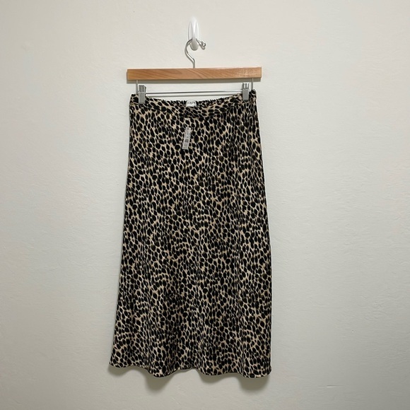 NWTs J. Crew Factory Leopard Print Skirt Size XS - Picture 1 of 6